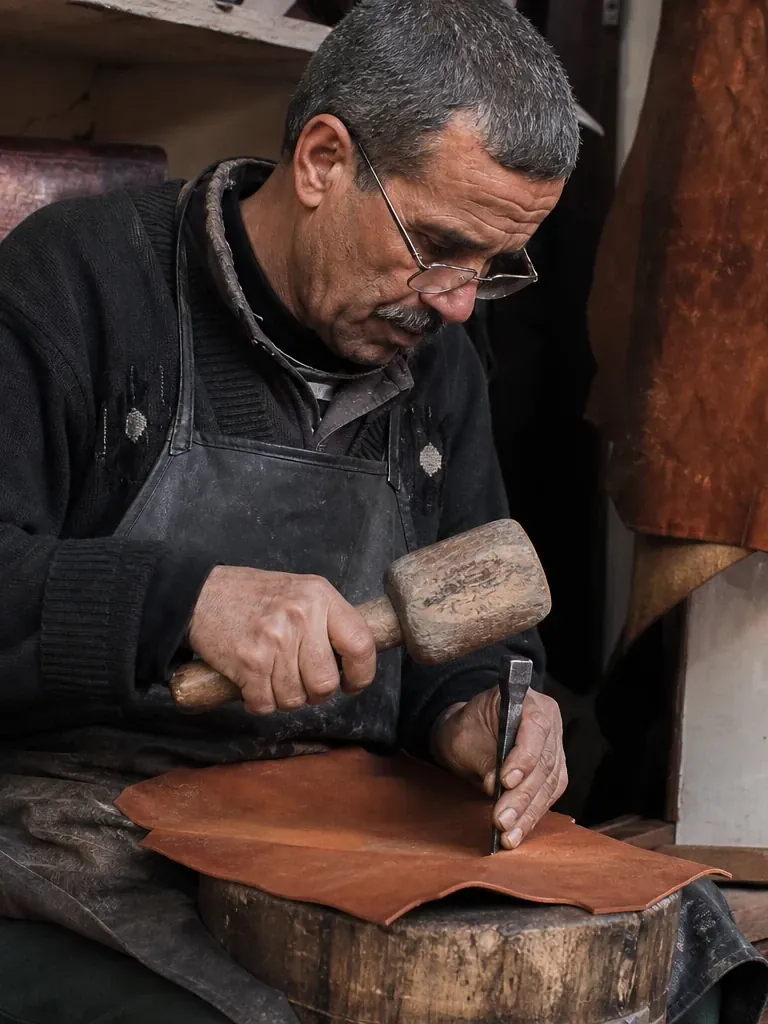 Traditional Moroccan craftsmanship in Fès