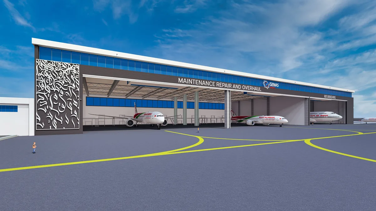 GENAS Aviation Center of Excellence architectural render