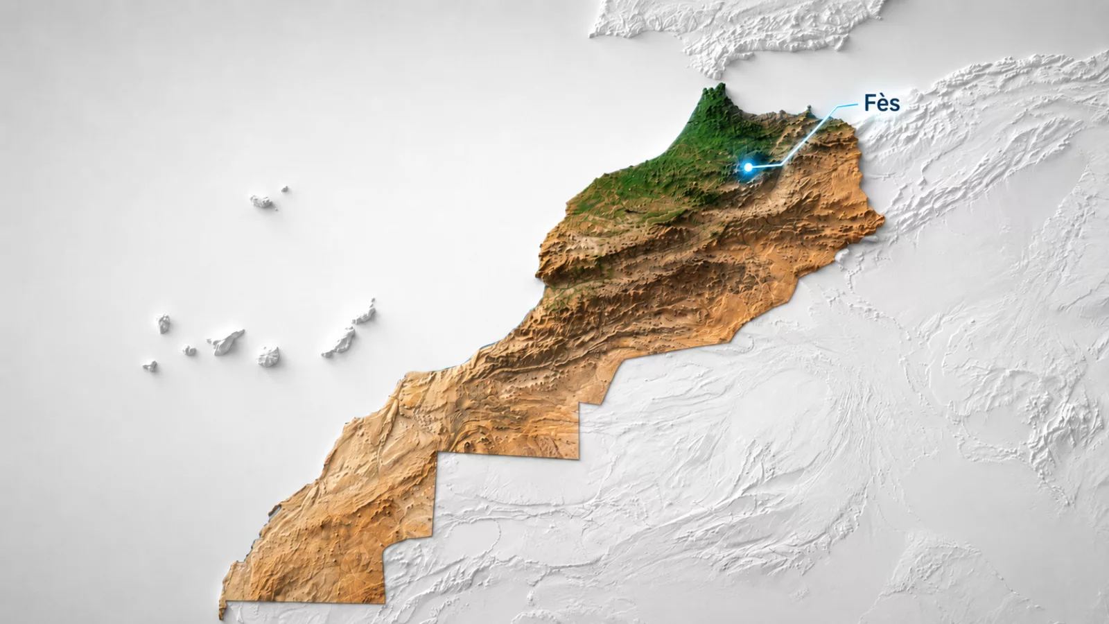 Map of the Kingdom of Morocco